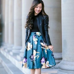 Chicwish floral skirt XS